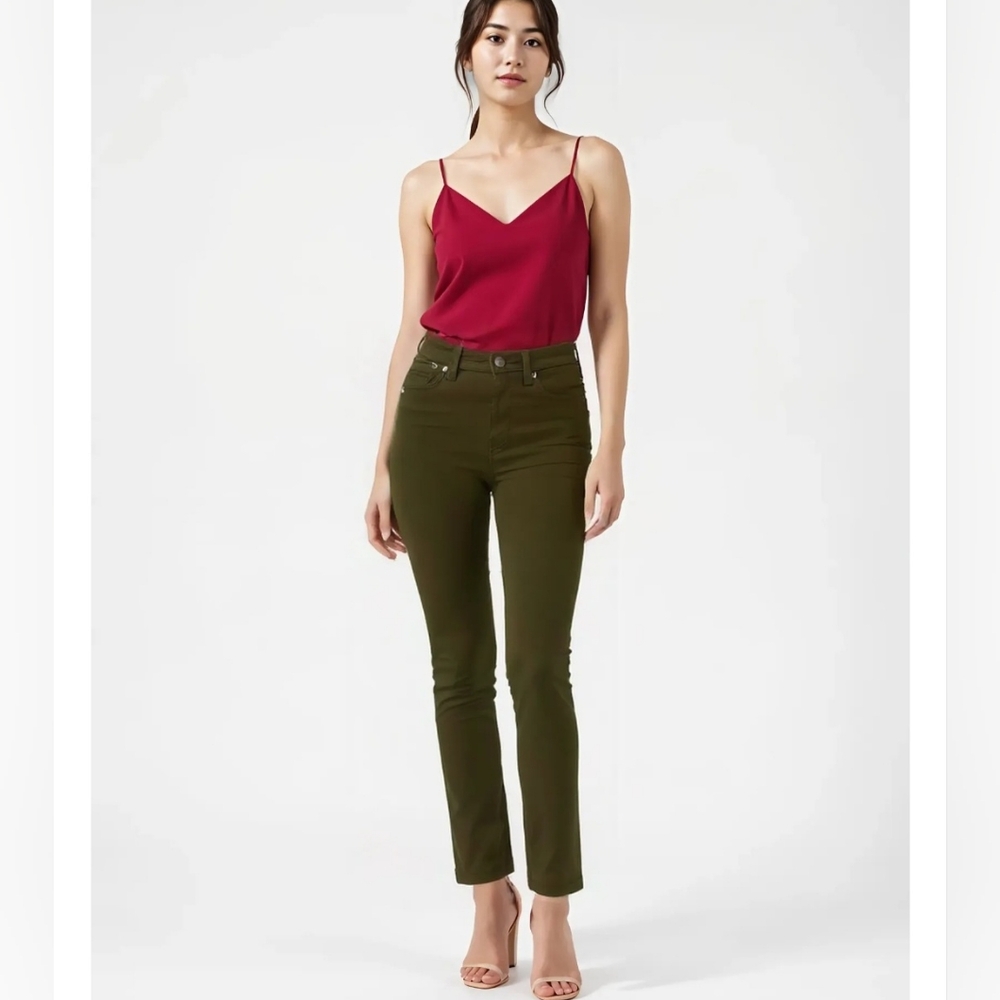 Parasuco Women's Dark Olive Skinny Jeans